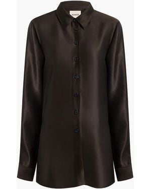 KHAITE Auryn Long-Sleeved Shirt - Black