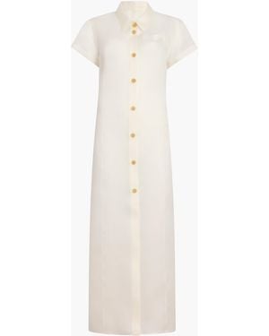 KHAITE Effy Dress - White