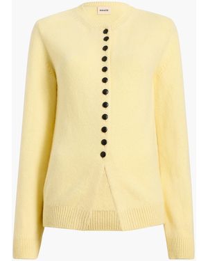 KHAITE Josette Cardigan - Yellow