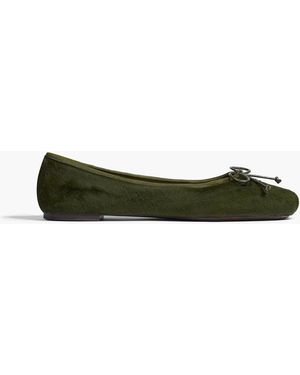 KHAITE Charlotte Ballerina Flat - Green