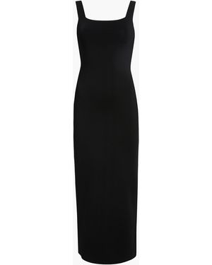 KHAITE Dixi Square-Neck Sleeveless Knit Maxi Dress - Black