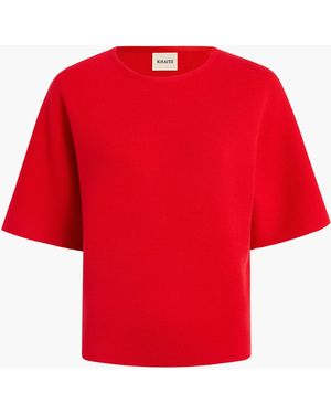 KHAITE Warren Top - Red