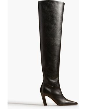 KHAITE Marfa Over-The-Knee High Boot - Black