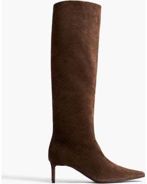 KHAITE Ona Knee-High Boot - Brown