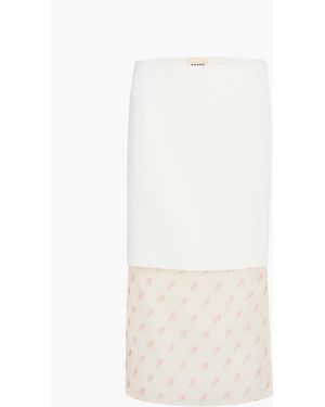 KHAITE Sybil Skirt - White