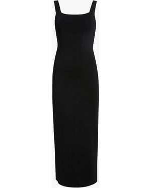 KHAITE Dixi Square-Neck Sleeveless Knit Maxi Dress - Black
