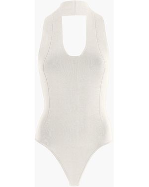 KHAITE Toto Bodysuit - White