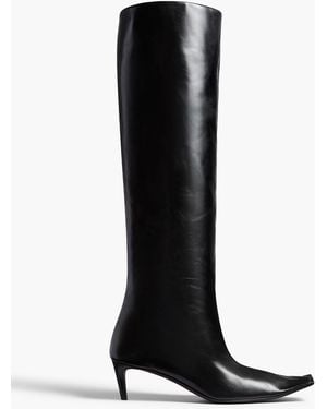KHAITE Marlene Low Knee-High Boot - Black