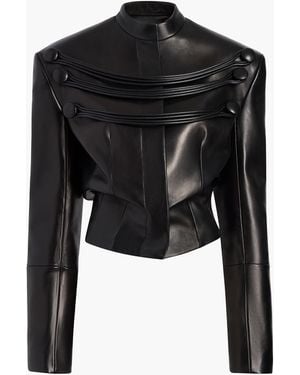 KHAITE York Jacket With Cord Embroidery - Black