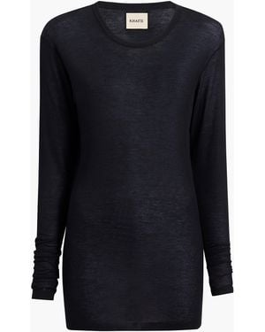 KHAITE Morton Top - Black