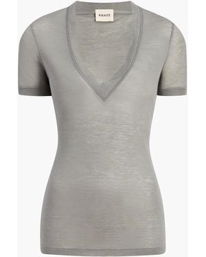 KHAITE Berry Top - Gray