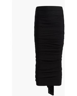 KHAITE Aura Skirt With Waterfall Folds - Black