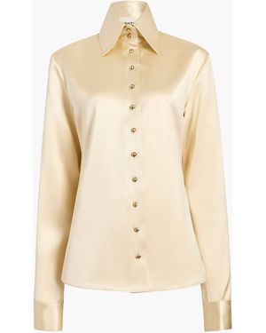 KHAITE Ivy Top Champagne Shirt - Natural