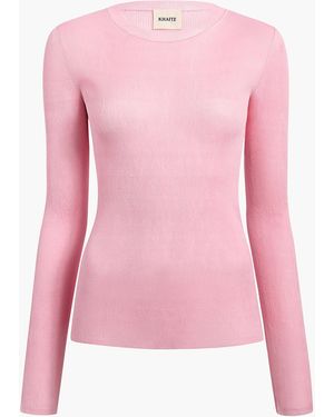 KHAITE Mosi Top - Pink