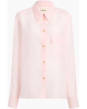 KHAITE Yatty Top - Pink