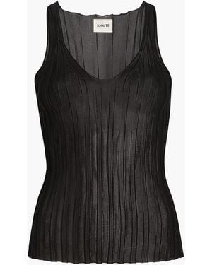 KHAITE Val Top - Black