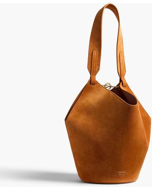 KHAITE Mini Lotus Tote - Brown