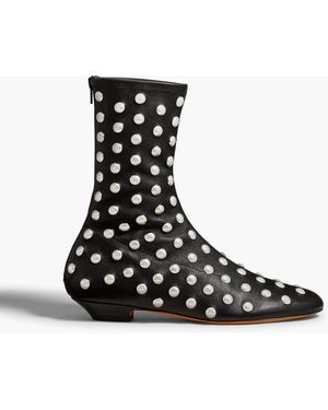 KHAITE Apollo Flat Ankle Boot - Black