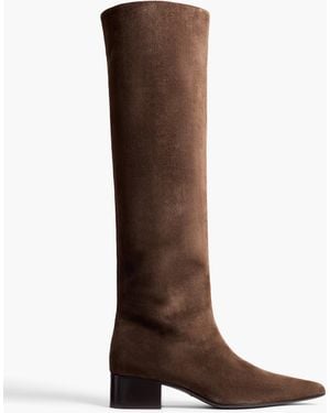 KHAITE Andee Knee-High Boot - Brown