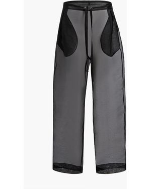 KHAITE Trenton Silk Trousers - Grey