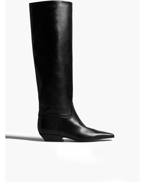 KHAITE The Marfa Over-the-knee Flat Boot - Black