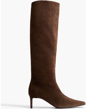 KHAITE Ona Knee-High Boot - Brown