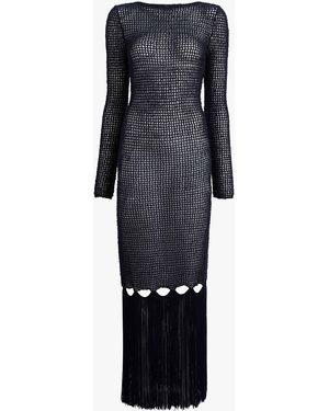 KHAITE Exclusive Brune Dress - Blue
