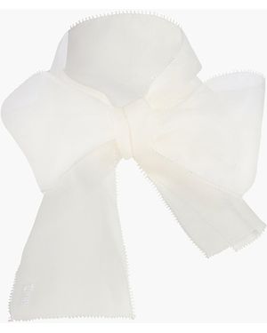 KHAITE Exclusive Allie Scarf - White