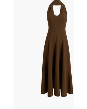 KHAITE Melina Dress - Brown