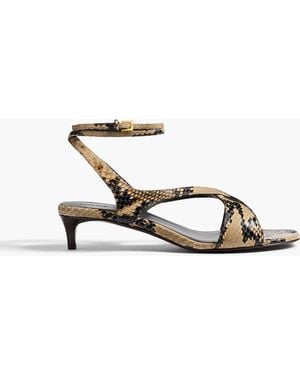 KHAITE Liria Ankle Strap Sandal - White