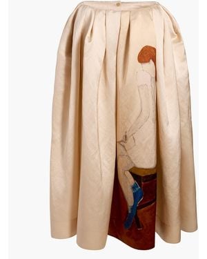 KHAITE Adara Skirt - Natural