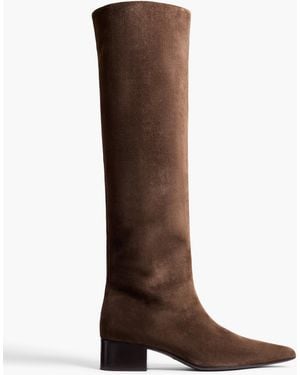 KHAITE Andee Knee-High Boot - Brown