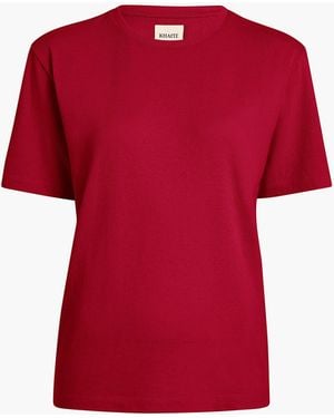 KHAITE Mae T-Shirt - Red