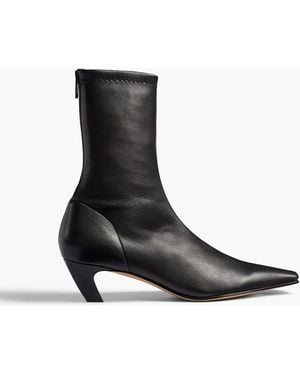 KHAITE Arizona Stretch Ankle Boot - Black