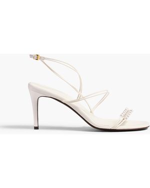 KHAITE Loop Sandal With Beads - White