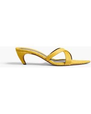 KHAITE Sophie Kitten Heel Sandal - White