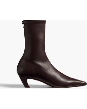 KHAITE Arizona Stretch Ankle Boot - White