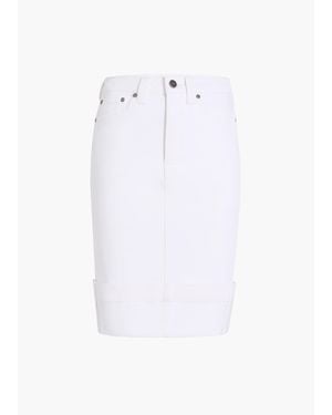 KHAITE Exclusive Kendra Skirt - White
