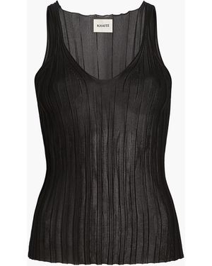 KHAITE Val Top - Black