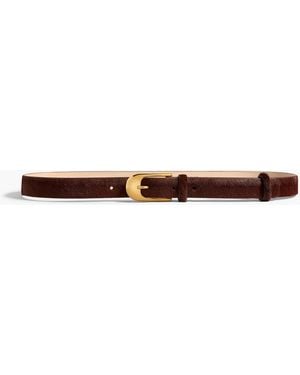 KHAITE Dome Belt - White