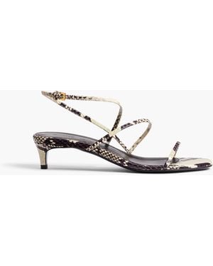 KHAITE Loop Kitten Heel Sandal - White