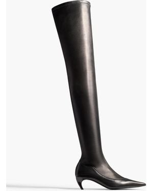KHAITE Valerie Over-The-Knee Boot - White