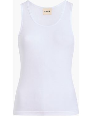 KHAITE Johnnie Top - White