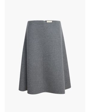 KHAITE Nania Skirt - Gray