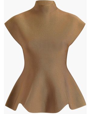 KHAITE Andra Top - Brown