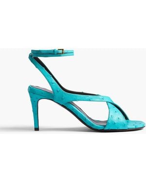 KHAITE Liria Ankle Strap Sandal - Blue