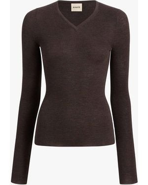 KHAITE Tania Top - Black
