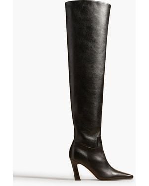 KHAITE Marfa Over-The-Knee High Boot - Black