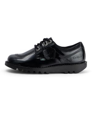 Kickers Adult Kick Lo Leather Alternative Patent Leather - Black