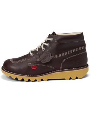 Kickers Adult Kick Hi Leather Dark - Brown